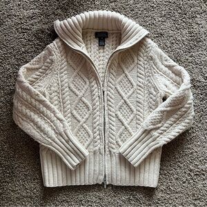 Jones New York Women's Cream Cable Knit Sweater